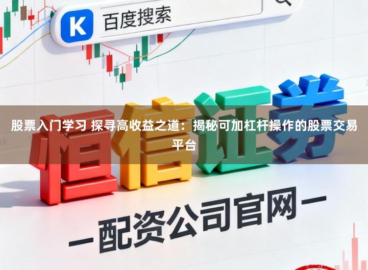 股票入门学习 探寻高收益之道：揭秘可加杠杆操作的股票交易平台